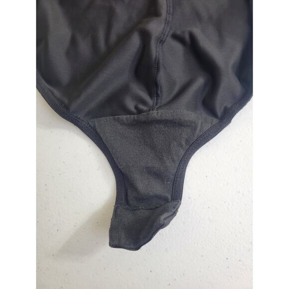 Dr. Robert Rey Shapewear Bodysuit Instant Shape Black Women's 36B Plunge - Picture 10 of 11